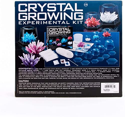 4M Crystal Growing Science Experimental Kit - 7 Crystal Science Experiments with Display Cases - Easy DIY STEM Toy Lab Experiment Specimens, Educational Gift for Kids, Teens, Boys and Girls