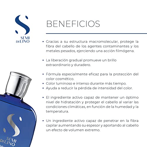 Alfaparf Milano Semi Di Lino Volume Shampoo For Fine Hair – Sulfate Free Volumizing Low Shampoo - Adds Intense Volume, Thickness and Body - Anti-Frizz - Professional Salon Quality - 8.45 fl. Oz.