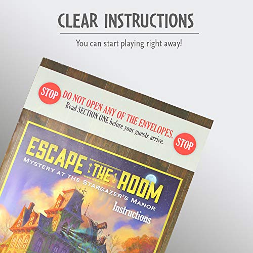 ThinkFun Escape the Room Stargazer's Manor - An Escape Room Experience in a Box For Age 10 and Up