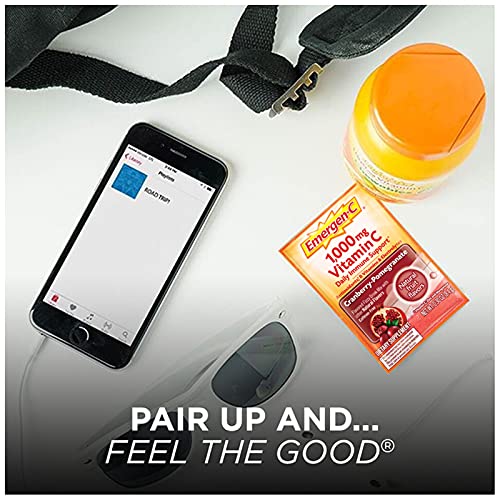 Emergen-C Chewable Vitamin C 1000mg, With B Vitamins And Antioxidants Tablet (40 Count, Orange Blast Flavor), Dietary Supplement