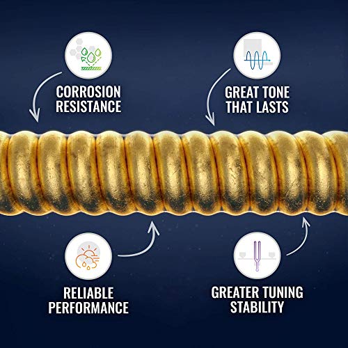 Elixir 16052 Strings Phosphor Bronze Acoustic Guitar Strings w NANOWEB Coating, Light (.012-.053)