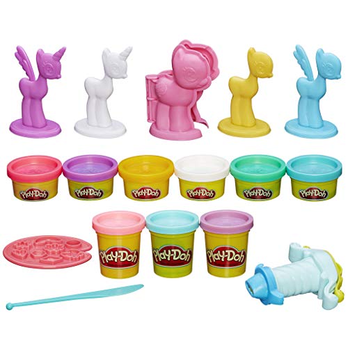 Play-Doh My Little Pony Make 'n Style Ponies, Perfect Easter Basket Stuffers, Great Easter Toys or Easter Gifts for Kids (Amazon Exclusive)