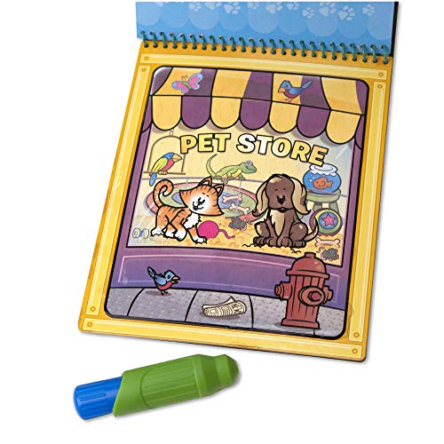 Melissa and Doug On the Go Water Wow! Reusable Water-Reveal Activity Pads, 3-pk, Vehicles, Animals, Safari