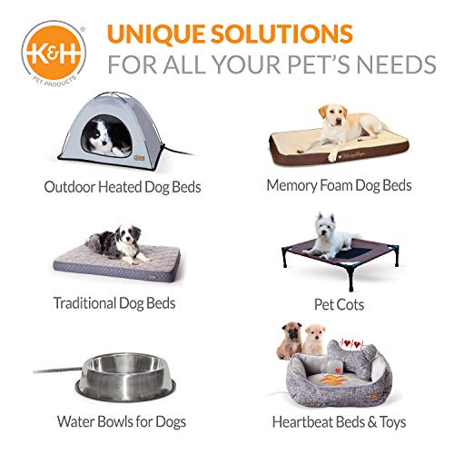 KandH Pet Products Self-Warming Crate Pad Mocha X-Small 14 x 22 Inches