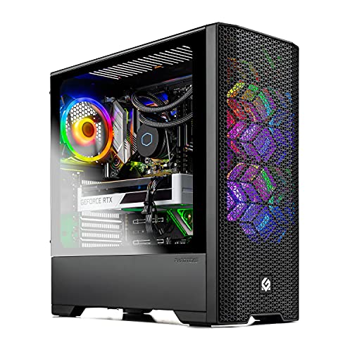 Skytech Blaze 3.0 Gaming PC Desktop - AMD Ryzen 7 5800X 8-core 3.8GHz, RTX 3070 8GB GDDR6, 16GB DDR4 3200MHz, 1TB Gen4 NVMe SSD, 240mm AIO, 750W Gold PSU, Windows 11 Home 64-bit, AC WiFi, Black
