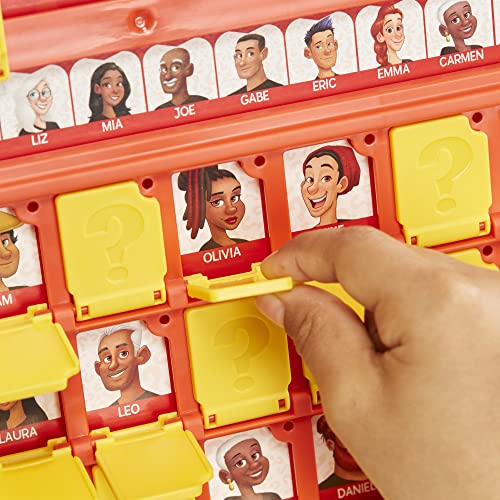 Guess Who? Original, Easy to Load Frame, Double-Sided Character Sheet, 2 Player Board Games for Kids, Guessing Games for Families, Ages 6 and Up