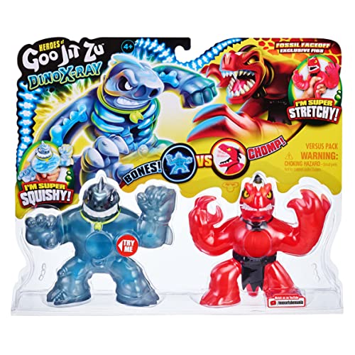 Heroes of Goo Jit Zu Dino X-Ray Fossil Faceoff Versus Pack - Thrash vs Verapz