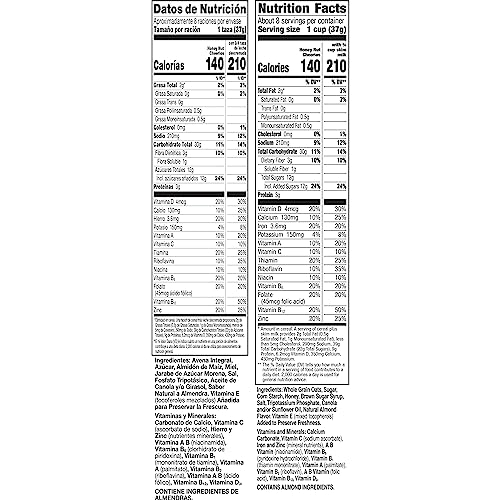 Honey Nut Cheerios Heart Healthy Cereal, Gluten Free Cereal With Whole Grain Oats, 10.8 OZ
