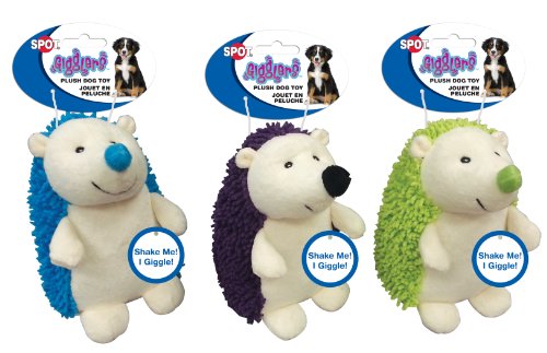 Ethical Pets Gigglers Hedgehog Dog Toy, 6.5-Inch, Assorted