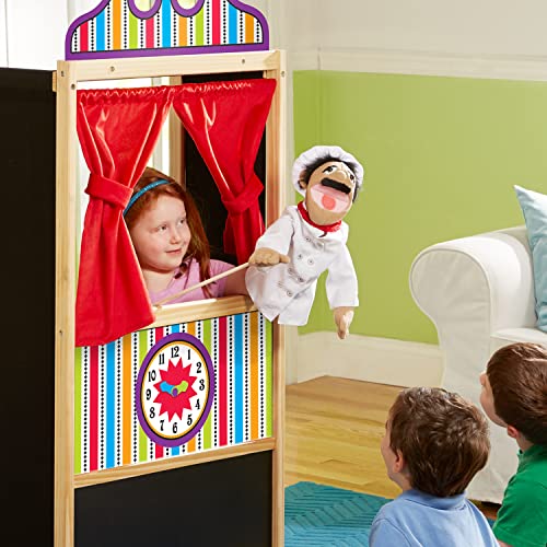 Melissa and Doug Chef Puppet (Al Dente) with Detachable Wooden Rod - Pretend Play Chef Puppet Chef Pepe