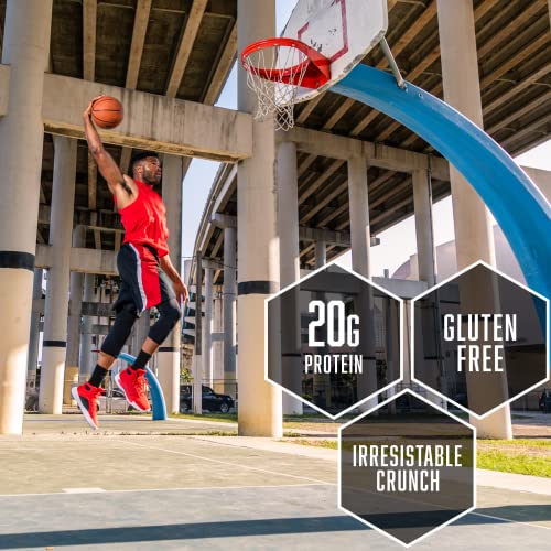 BSN Protein Bars - Protein Crisp Bar by Syntha-6, Whey Protein, 20g of Protein, Gluten Free, Low Sugar, Vanilla Marshmallow, 12 Count (Pack of 1)