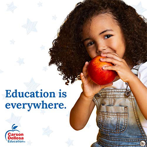 Carson Dellosa 13.5' x 13' Large Judy Clock, Kindergarten – Grade 3 Colorful Wooden Toy Clock for Learning to Tell Time, Learn How to Tell Time Teaching Clock