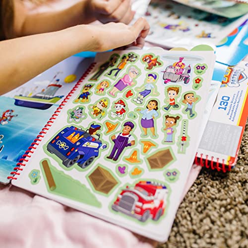 Melissa and Doug PAW Patrol Restickable Stickers Flip-Flap Pad 3-Pack – Classic Missions, Adventure Bay, Ultimate Rescue - PAW Patrol Toys, Reusable Sticker Books For Kids Ages 3+