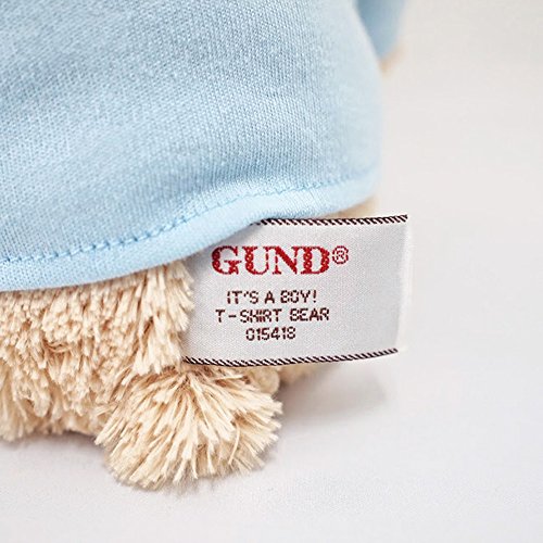 GUND It’s a Boy T-Shirt Teddy Bear Stuffed Animal Plush, Blue, 12”, Tan (15418)