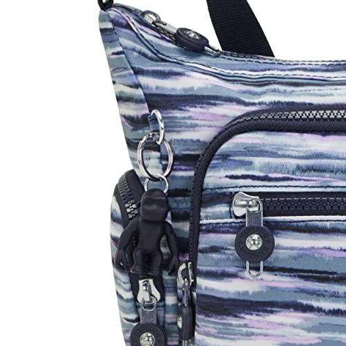 Kipling Women's Gabbie Small Crossbody, Lightweight Everyday Purse, Casual Shoulder Bag, Brush Stripes