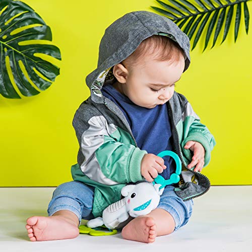 Bright Starts Tug Tunes On-The-Go Take-Along Toy, Elephant, Newborn +