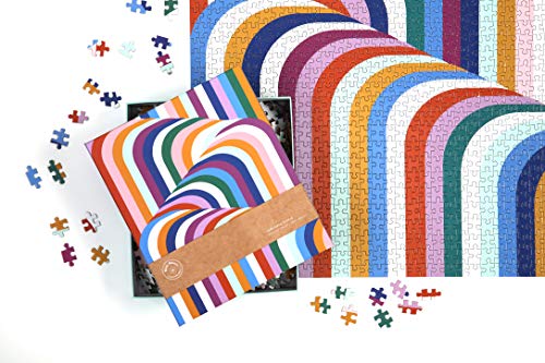 Galison Now House by Jonathan Adler Vertigo 1000 Piece Jigsaw Puzzle, Contemporary Abstract Art Puzzle with a Multitude of Colors in Unique Patterns, 1 EA