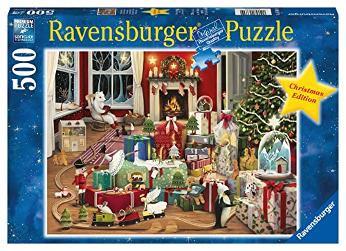 Ravensburger Enchanted Christmas 500 Piece Jigsaw Puzzle for Adults - 16862 - Every Piece is Unique, Softclick Technology Means Pieces Fit Together Perfectly