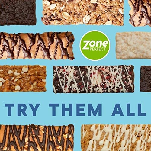 ZonePerfect Protein Bars, 18 vitamins and minerals, 10g protein, Nutritious Snack Bar, Salted Caramel Brownie, 20 Count