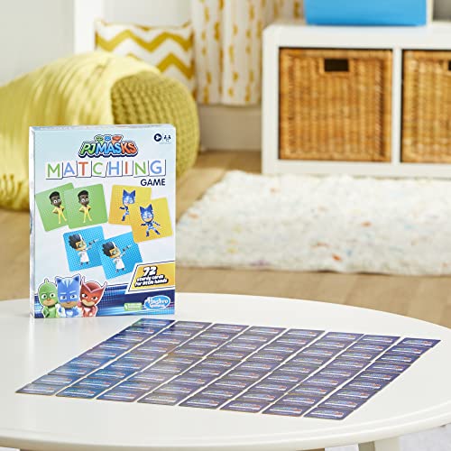 PJ Masks Matching Game for Kids Ages 3 and Up, Fun Preschool Memory Game for 1+ Players