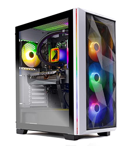 Skytech Chronos Gaming PC Desktop – AMD Ryzen 7 7700X 4.5 GHz, RTX 3070 Ti, 1TB NVME SSD, 32G DDR5 RGB, 750W Gold PSU, 360mm AIO, AC Wi-Fi, Windows 11 Home 64-bit