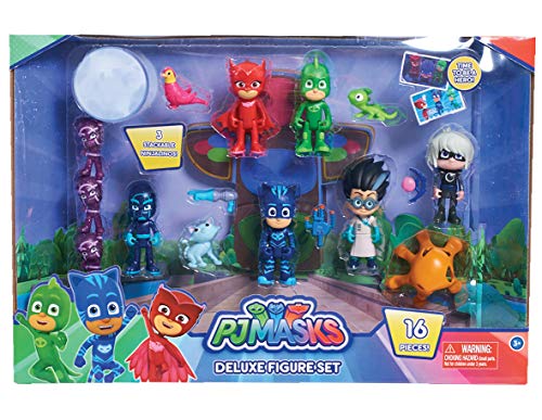 PJ Masks Deluxe 16-Piece Figure Set - Branded Mailer, by Just Play