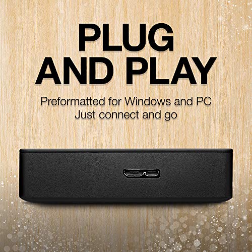 Seagate Portable 4TB External Hard Drive HDD – USB 3.0 for PC, Mac, Xbox, and PlayStation - 1-Year Rescue Service (STGX4000400)