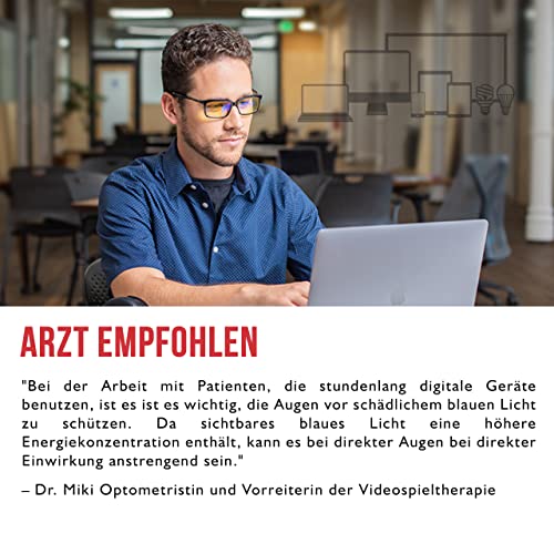 GUNNAR - Premium Gaming and Computer Glasses - Blocks 65% Blue Light - Intercept