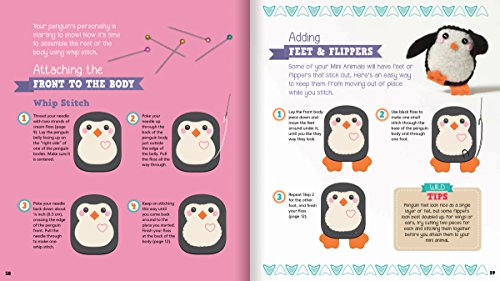 Sew Mini Animals (Klutz Craft Kit) 8' Length x 1.5' Width x 9' Height
