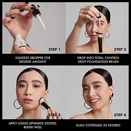 NYX PROFESSIONAL MAKEUP Total Control Pro Drop Foundation, Skin-True Buildable Coverage - Almond
