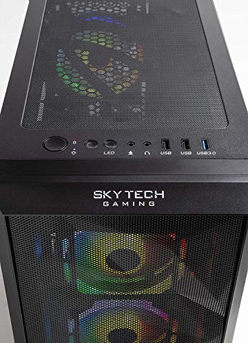 Skytech Chronos Mini Gaming PC Desktop - AMD Ryzen 3 3100, NVIDIA GTX 1660 Super 6GB, 16GB DDR4 3200, 500GB SSD, AC Wi-Fi, Windows 10 Home 64-bit