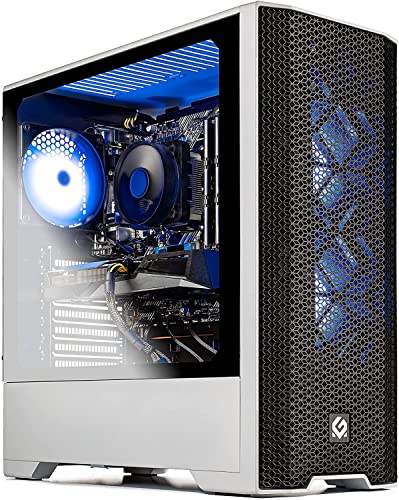 Skytech Blaze 3.0 Gaming PC Desktop – Intel Core i5 10400F 2.9 GHz, RTX 3060 Ti, 1TB NVME Gen4 SSD, 16G DDR4 3200, 600W Gold PSU, AC Wi-Fi, Windows 10 Home 64-bit