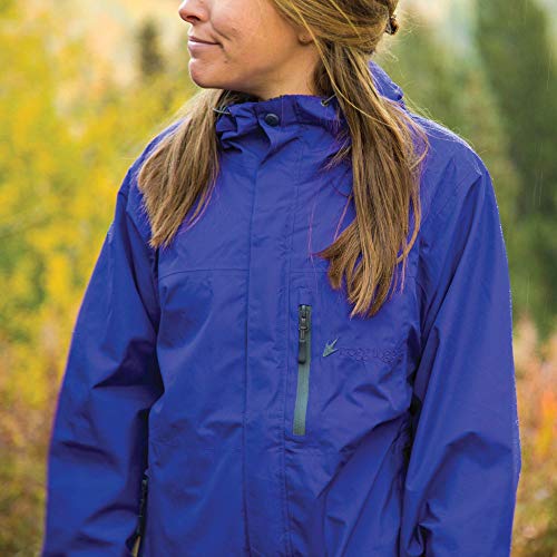 FROGG TOGGS Women's Java Toadz 2.5 Ultra Light Waterproof Breathable Rain Jacket, Black, Large