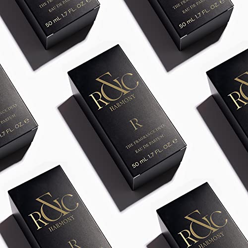 R Harmony by RandC Fragrance - Luxurious Perfume for Men - Notes of Bergamot, Geranium and Vetiver - Subtle and Contemporary Scent - Long Wearing Cologne for all Occasions - 1.7 oz EDP Spray