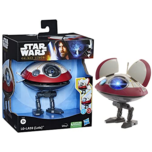 STAR WARS L0-LA59 (Lola) Droid Toy, OBI-Wan Kenobi Series-Inspired, Interactive Toys, Toys for 4 Year Old Boys and Girls and Up
