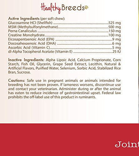 Healthy Breeds Synovial-3 Dog Hip and Joint Support Soft Chews for Beagle - OVER 200 BREEDS - Glucosamine MSM Omega and Vitamins Supplement - Cartilage Care - 120 Ct