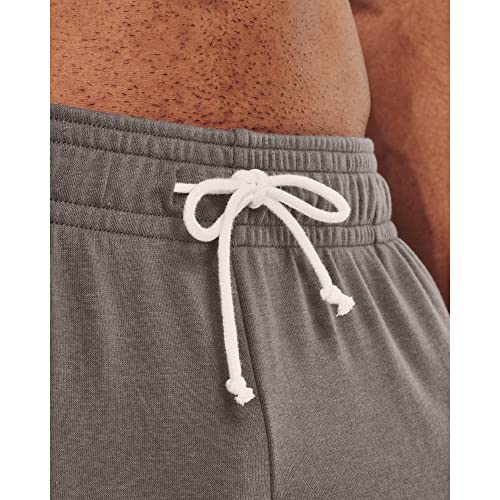 Under Armour Mens Rival Terry Joggers , (176) Fresh Clay / / Onyx White , Medium