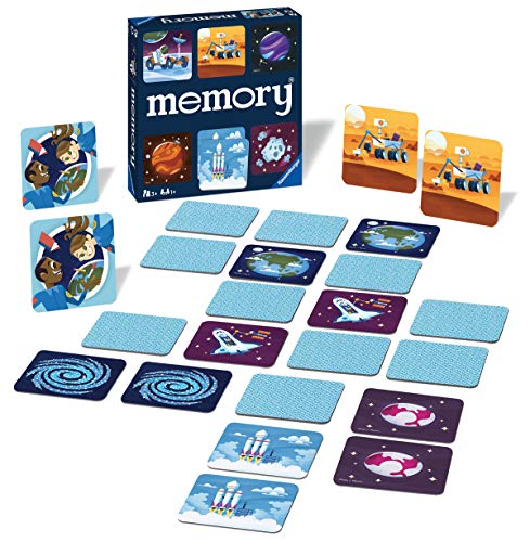 Ravensburger Space Memory Game for Boys and Girls Age 3 and Up! - A Fun and Fast Cosmic Matching Game (20424)