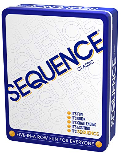 Sequence in a Tin - Five-in-a-Row Fun for Everyone by Jax, White