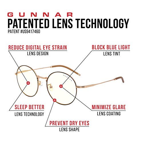 GUNNAR - Gaming Glasses Maverick/Black and Gold 35% Blue Light Protection, 100% UV Light, Anti-Reflective To Protect and Reduce Eye Strain and Dryness - Black / Gold -Not Machine Specific;