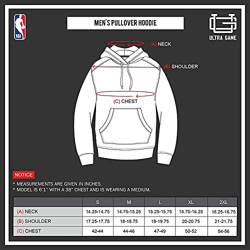 Ultra Game NBA Atlanta Hawks Mens Fleece Midtown Pullover Sweatshirt, Team Color, Medium