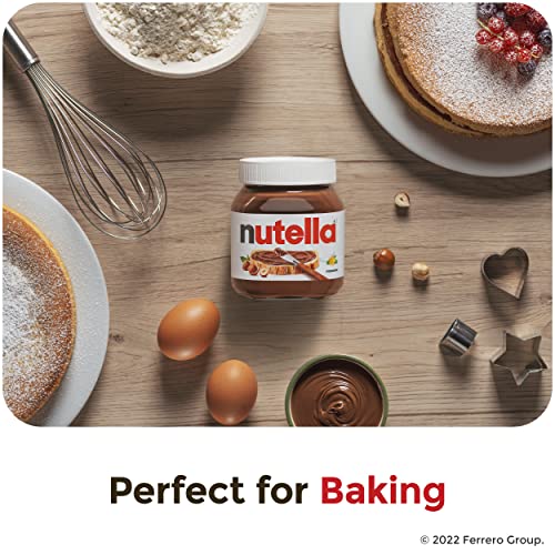 Nutella Hazelnut Spread with Cocoa for Breakfast, 13 oz Jar