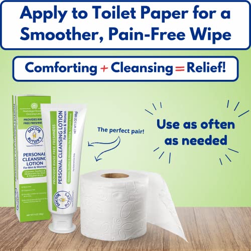 Doctor Butler's Personal Cleansing Lotion – Safe, Hygienic, and Soothing Lotion for Sensitive Areas, Hygienic Cleansing Lotion for Men and Women to Cleanse, Soothe, and Moisturize (3oz)
