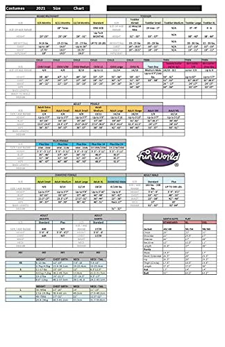 Fun World mens Adult Jailbird Costume, White/Black, One Size US