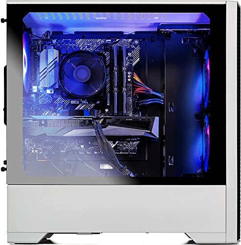 Skytech Blaze 3.0 Gaming PC Desktop – Intel Core i5 10400F 2.9 GHz, RTX 3060 Ti, 1TB NVME Gen4 SSD, 16G DDR4 3200, 600W Gold PSU, AC Wi-Fi, Windows 10 Home 64-bit