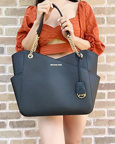 Jet Set Large Saffiano Leather Shoulder Bag