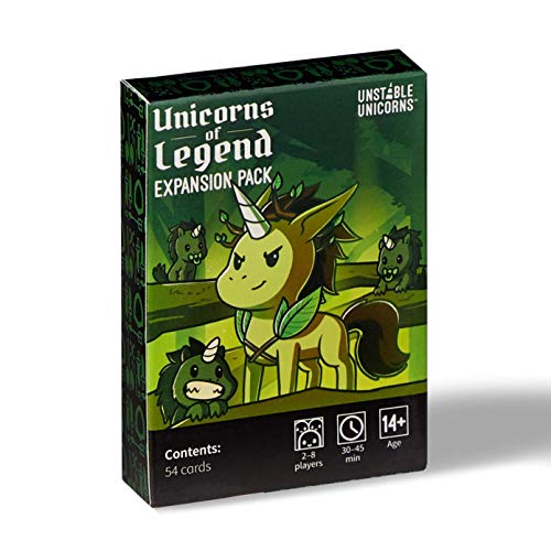 Unstable Unicorns Unicorns of Legend Expansion Pack - Designed to be Added to Your Card Game