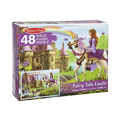 Melissa and Doug Fairy Tale Castle Jumbo Jigsaw Floor Puzzle (48 pcs, 2 x 3 feet)