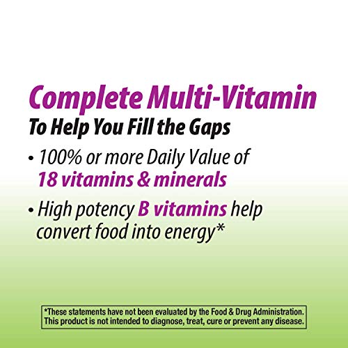 Nature's Way Alive! Garden Goodness Multivitamin for Women, 1 Serving Veggies and Fruits**, with Organic Kale, High Potency B-Vitamins, 60 Tablets