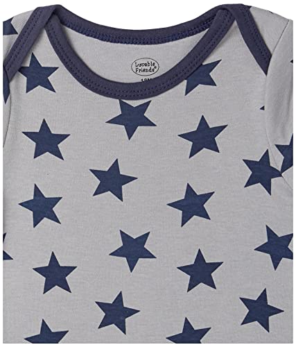 Luvable Friends Unisex Baby Cotton Long-Sleeve Bodysuits, Rocket, 9-12 Months